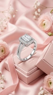 Elegant silver ring