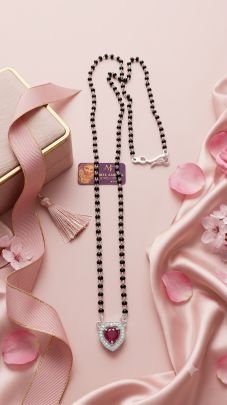 fancy 925 sterling silver mangalsutra